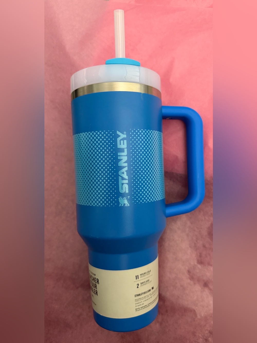 40 oz Stanley Pacific Blue Tumbler